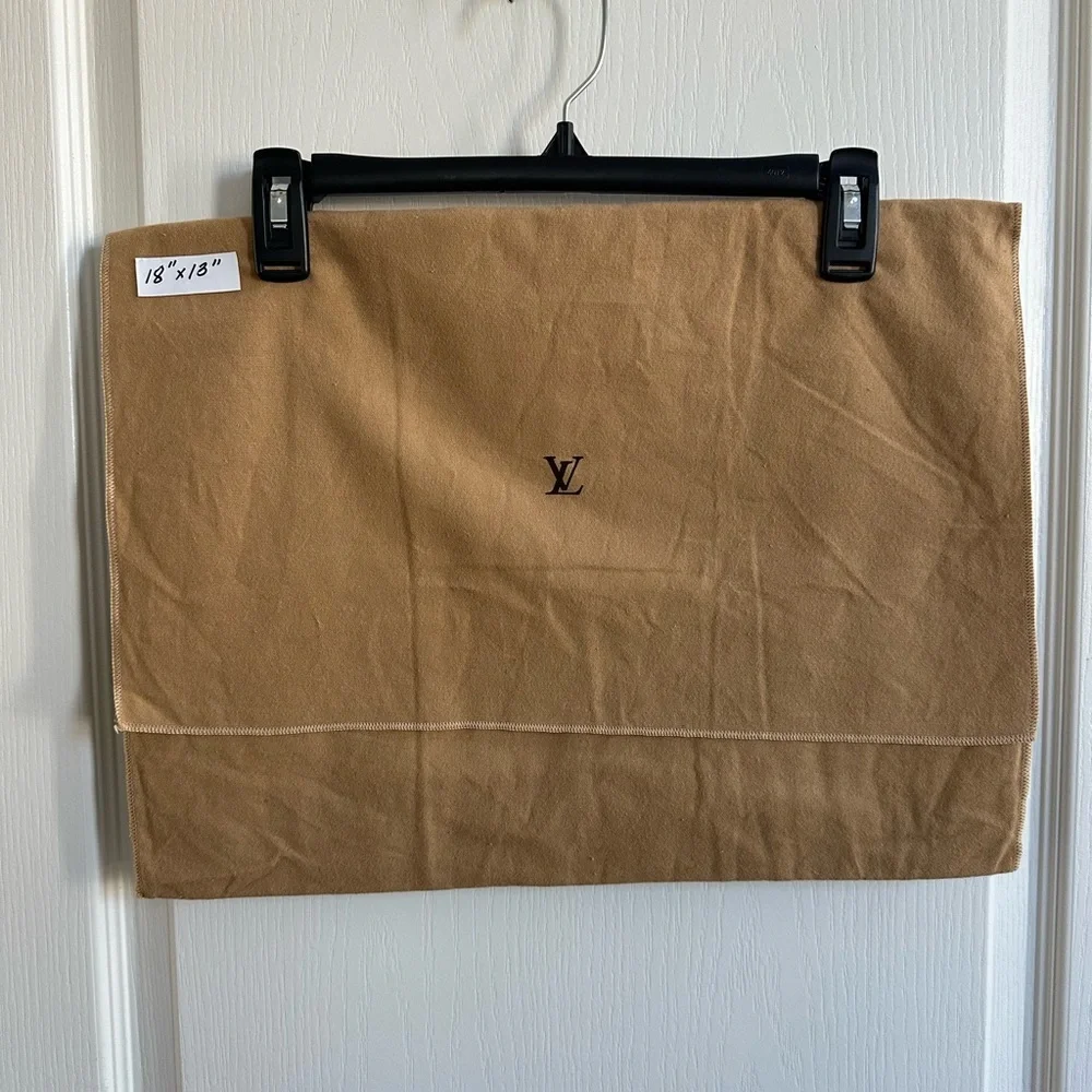 1 Authentic Louis Vuitton Flap Dust Bag - Medium Size 18” x 13”